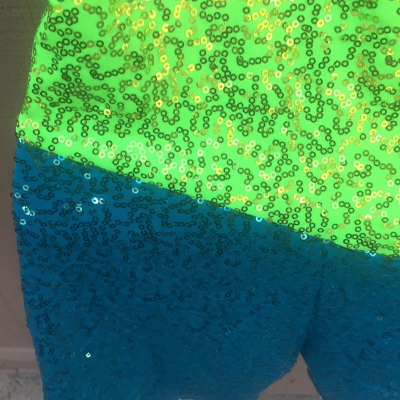 Sz XL Adult Leapin Leotards Sparkly Romper - Picture 8 of 8